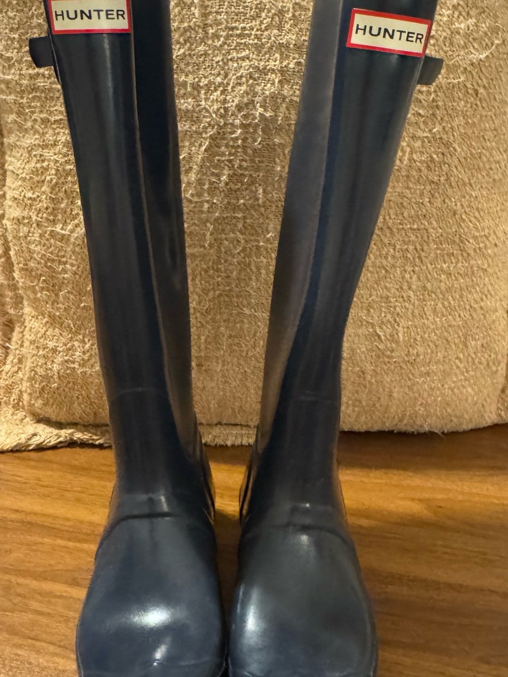 Hunter Tall Women's Rain Boots in Navy Blue